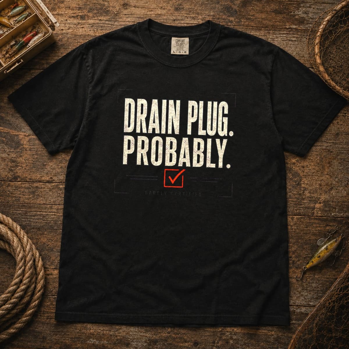 Drain Plug. Probably. t-shirt in Black, photo 1