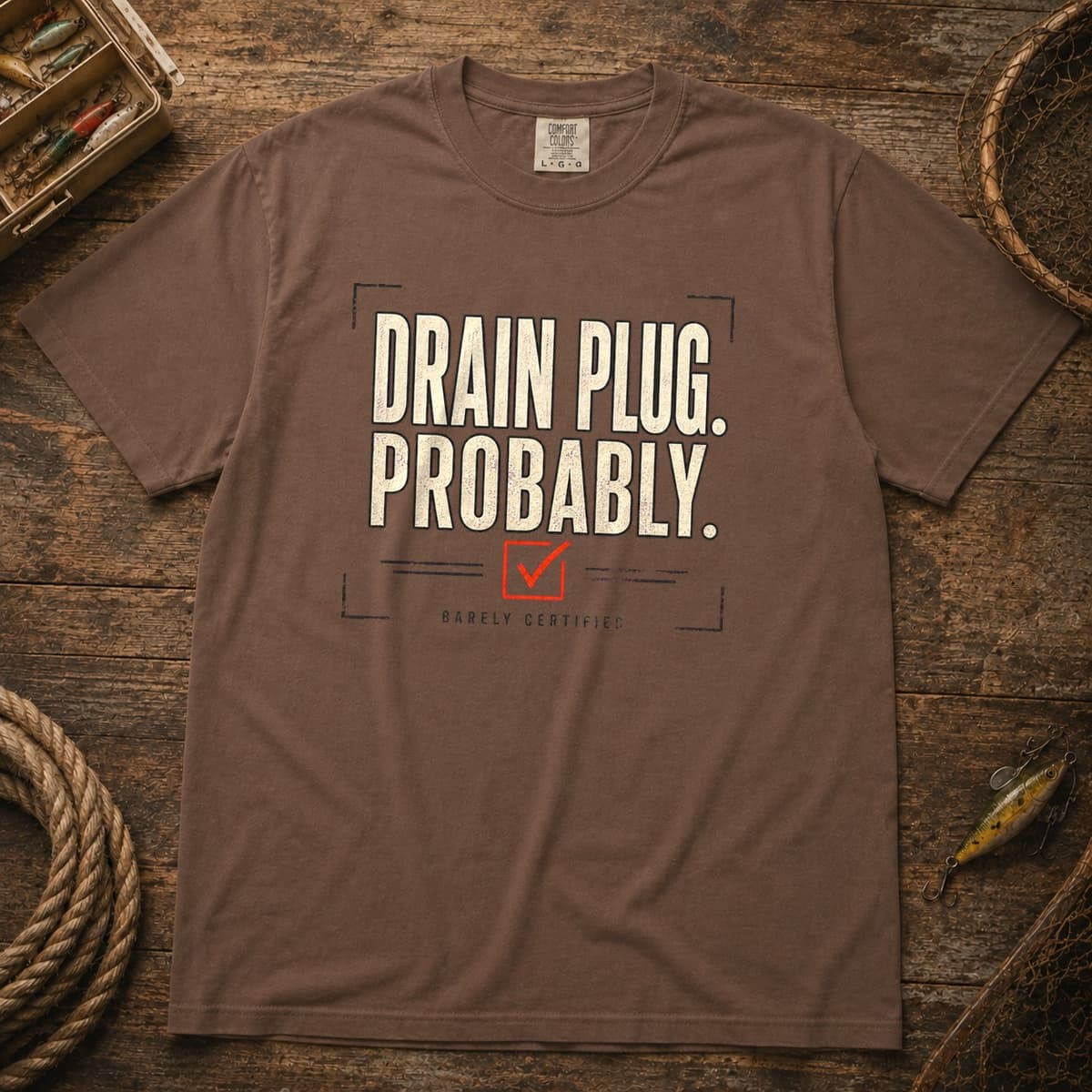 Drain Plug. Probably. t-shirt in Black, photo 3