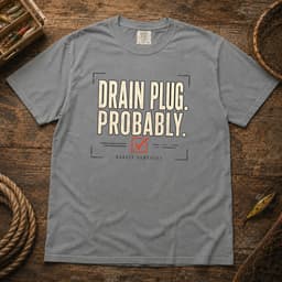 Drain Plug. Probably. t-shirt in Black, thumbnail 7