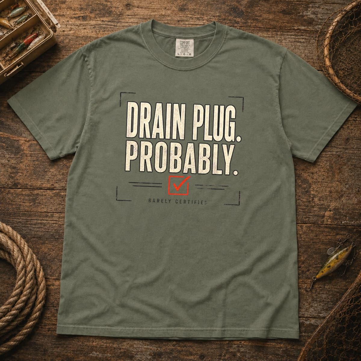 Drain Plug. Probably. t-shirt in Black, photo 5