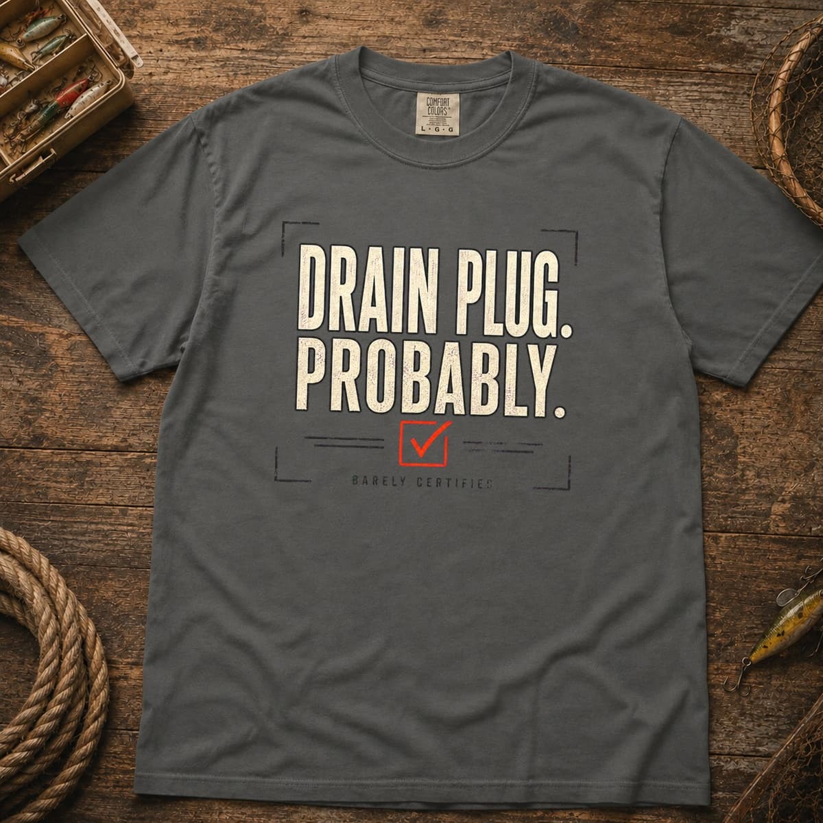 Drain Plug. Probably. t-shirt in Black, photo 4