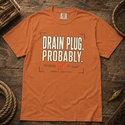 Drain Plug. Probably. t-shirt in Black, thumbnail 9