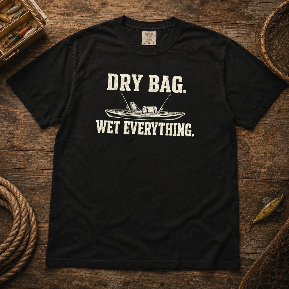 Dry Bag. Wet Everything. t-shirt in Espresso, photo 9