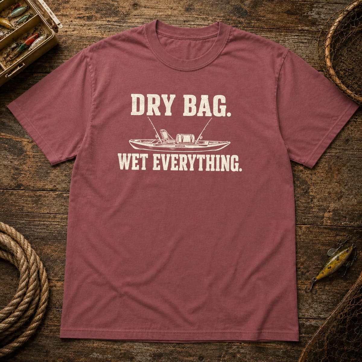 Dry Bag. Wet Everything. t-shirt in Espresso, photo 3