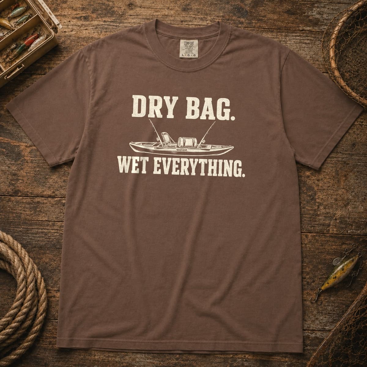 Dry Bag. Wet Everything. t-shirt in Espresso, photo 1
