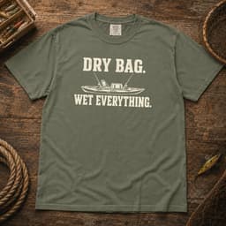 Dry Bag. Wet Everything. t-shirt in Espresso, thumbnail 7