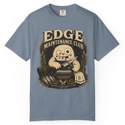 Edge Maintenance Club t-shirt in Moss, thumbnail 7