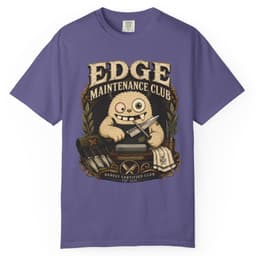 Edge Maintenance Club t-shirt in Moss, thumbnail 6