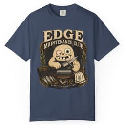 Edge Maintenance Club t-shirt in Moss, thumbnail 3
