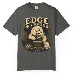 Edge Maintenance Club t-shirt in Moss, thumbnail 5