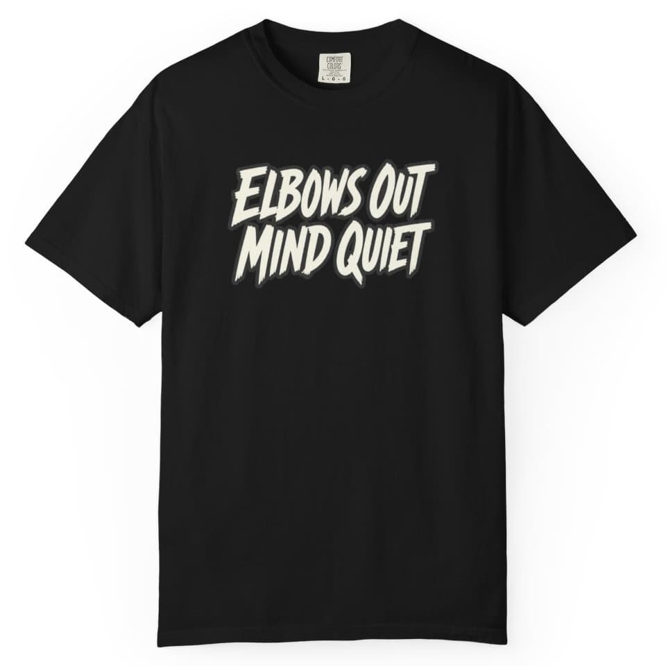 Elbows Out Mind Quiet Tee t-shirt in Pepper, photo 2