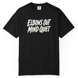 Elbows Out Mind Quiet Tee t-shirt in Pepper, thumbnail 2