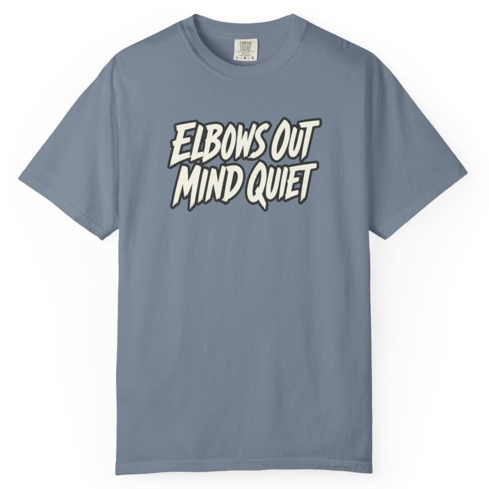 Elbows Out Mind Quiet Tee t-shirt in Pepper, photo 9