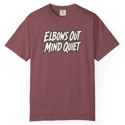Elbows Out Mind Quiet Tee t-shirt in Pepper, thumbnail 10