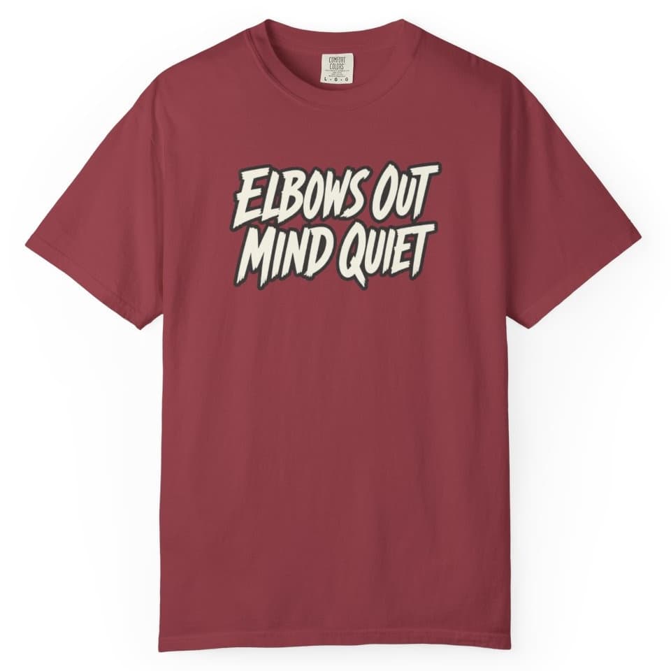 Elbows Out Mind Quiet Tee t-shirt in Pepper, photo 6