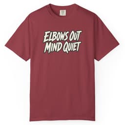 Elbows Out Mind Quiet Tee t-shirt in Pepper, thumbnail 6
