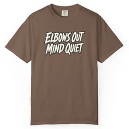 Elbows Out Mind Quiet Tee t-shirt in Pepper, thumbnail 4