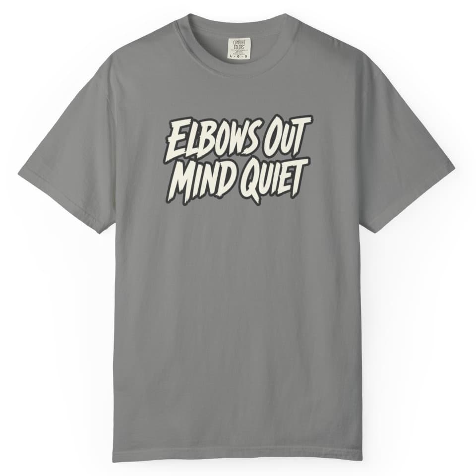 Elbows Out Mind Quiet Tee t-shirt in Pepper, photo 8
