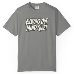 Elbows Out Mind Quiet Tee t-shirt in Pepper, thumbnail 8
