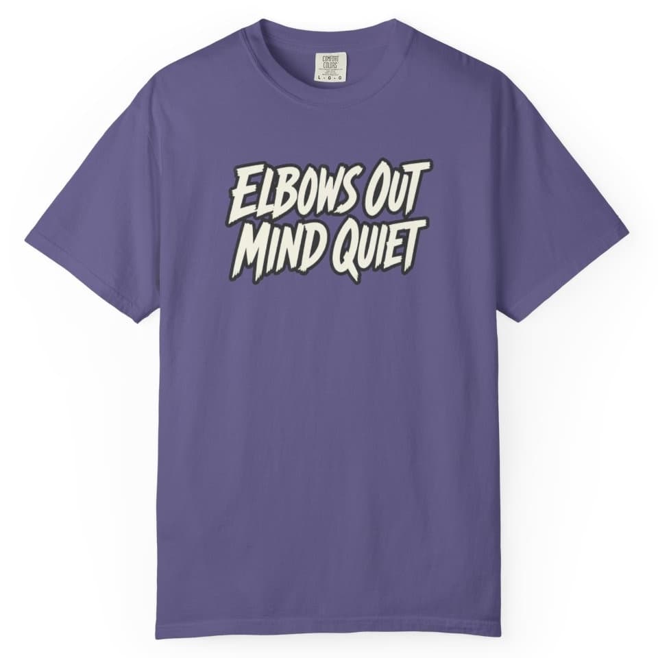 Elbows Out Mind Quiet Tee t-shirt in Pepper, photo 7