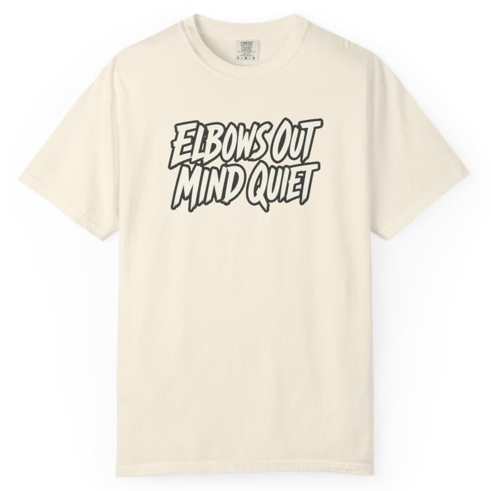 Elbows Out Mind Quiet Tee t-shirt in Pepper, photo 11