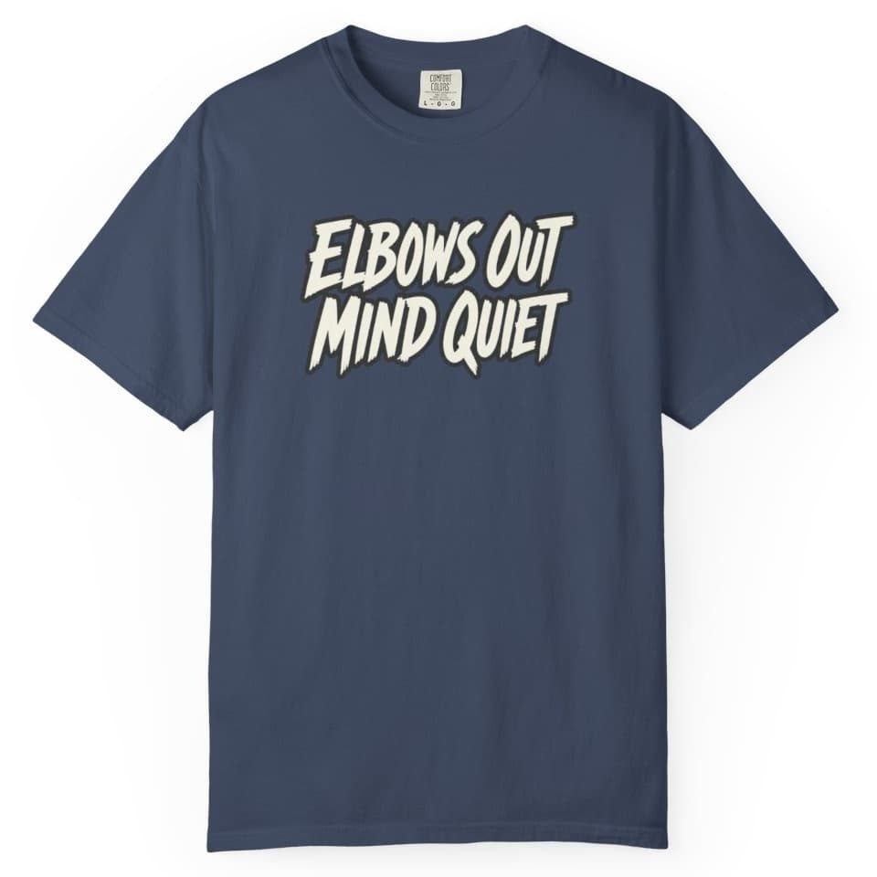Elbows Out Mind Quiet Tee t-shirt in Pepper, photo 3