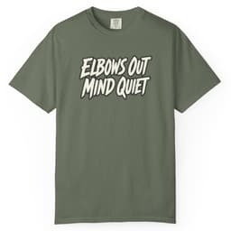 Elbows Out Mind Quiet Tee t-shirt in Pepper, thumbnail 5