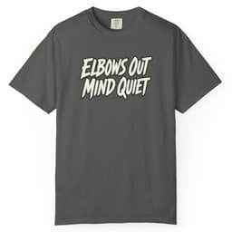 Elbows Out Mind Quiet Tee t-shirt in Pepper, thumbnail 1