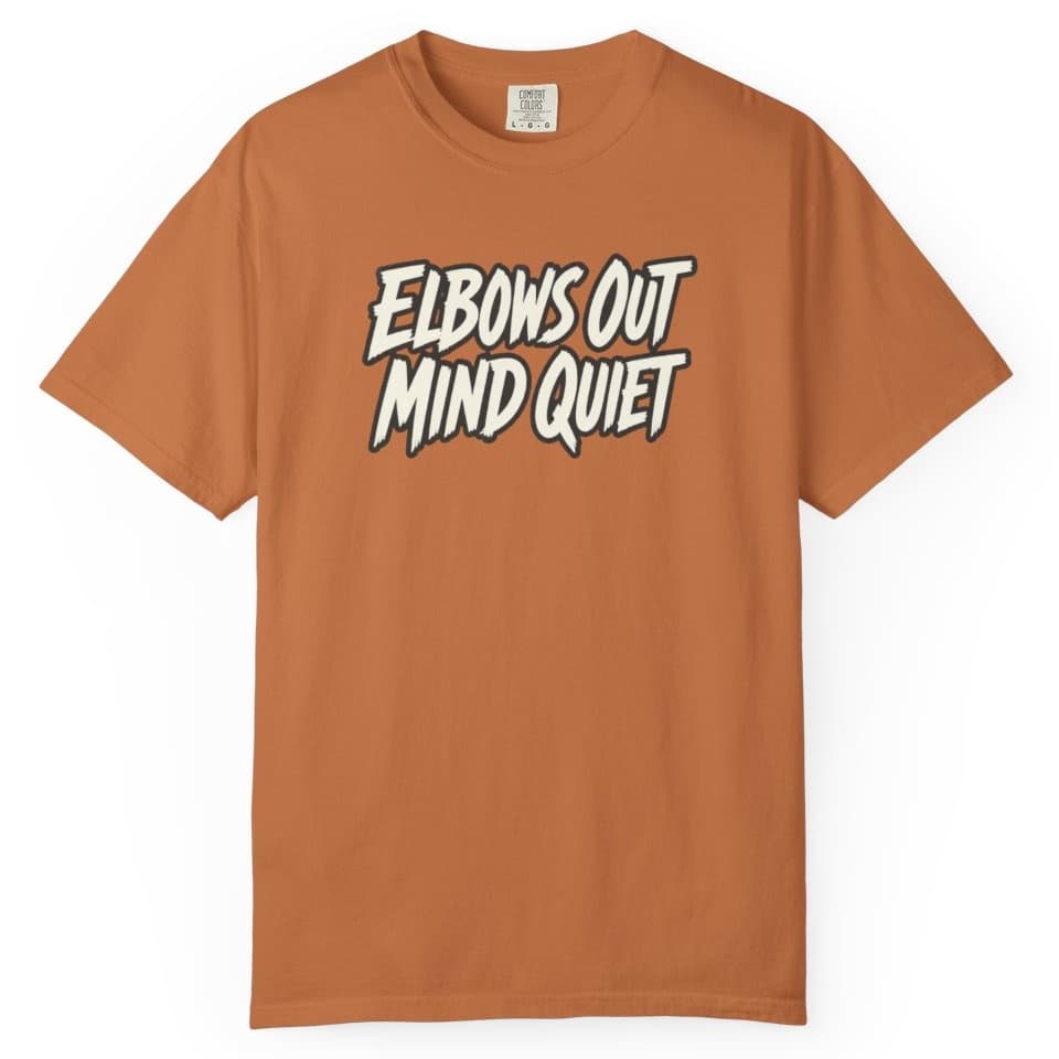 Elbows Out Mind Quiet Tee t-shirt in Pepper, photo 12
