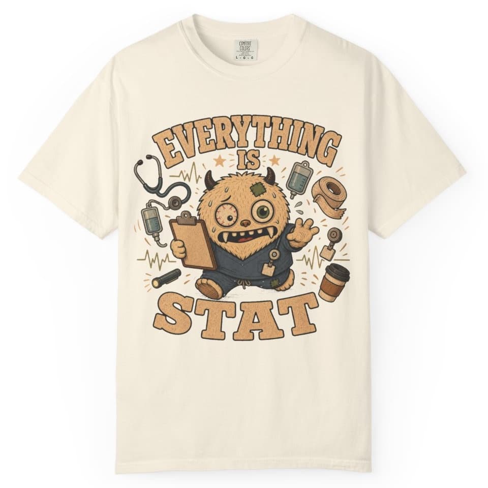 Everything STAT t-shirt in Moss, photo 10
