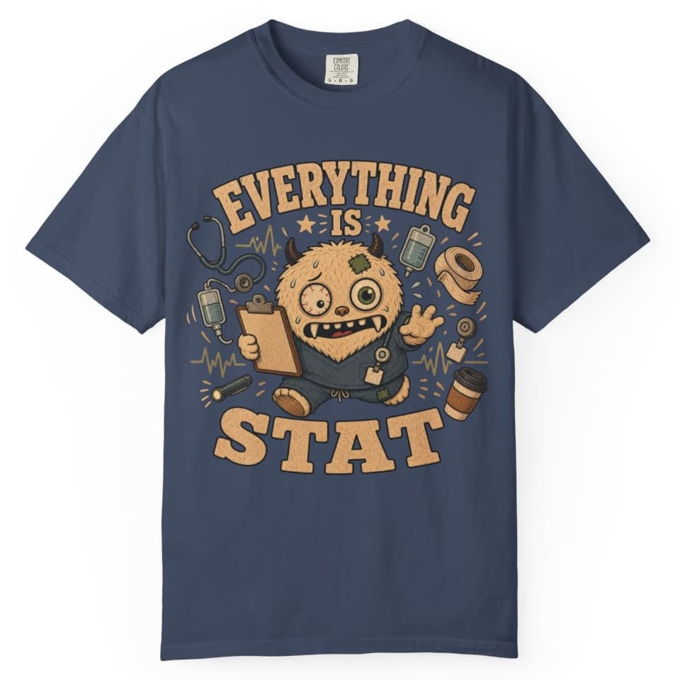 Everything STAT t-shirt in Moss, photo 3