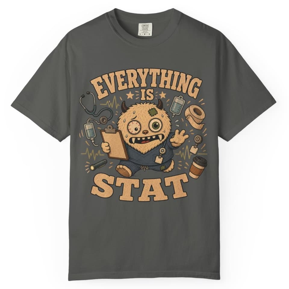 Everything STAT t-shirt in Moss, photo 5