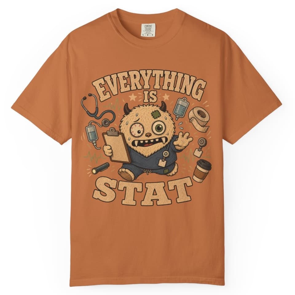 Everything STAT t-shirt in Moss, photo 11