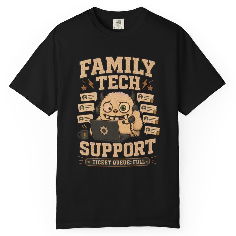 Ticket Queue Hero t-shirt in Black, photo 1