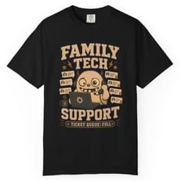 Ticket Queue Hero t-shirt in Black, thumbnail 1