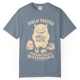 Financially Questionable Camo Hunting Shirt t-shirt in Black, thumbnail 8