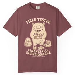 Financially Questionable Camo Hunting Shirt t-shirt in Black, thumbnail 9