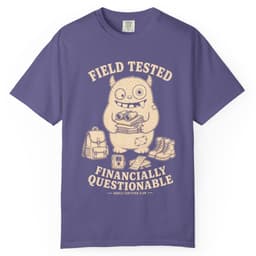 Financially Questionable Camo Hunting Shirt t-shirt in Black, thumbnail 6