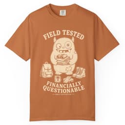 Financially Questionable Camo Hunting Shirt t-shirt in Black, thumbnail 10