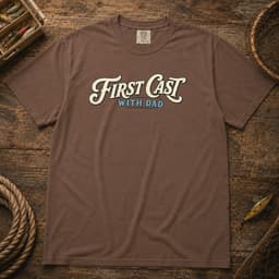 First Cast With Dad t-shirt in Midnight, thumbnail 3
