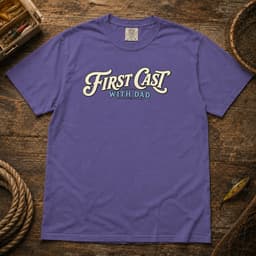 First Cast With Dad t-shirt in Midnight, thumbnail 6