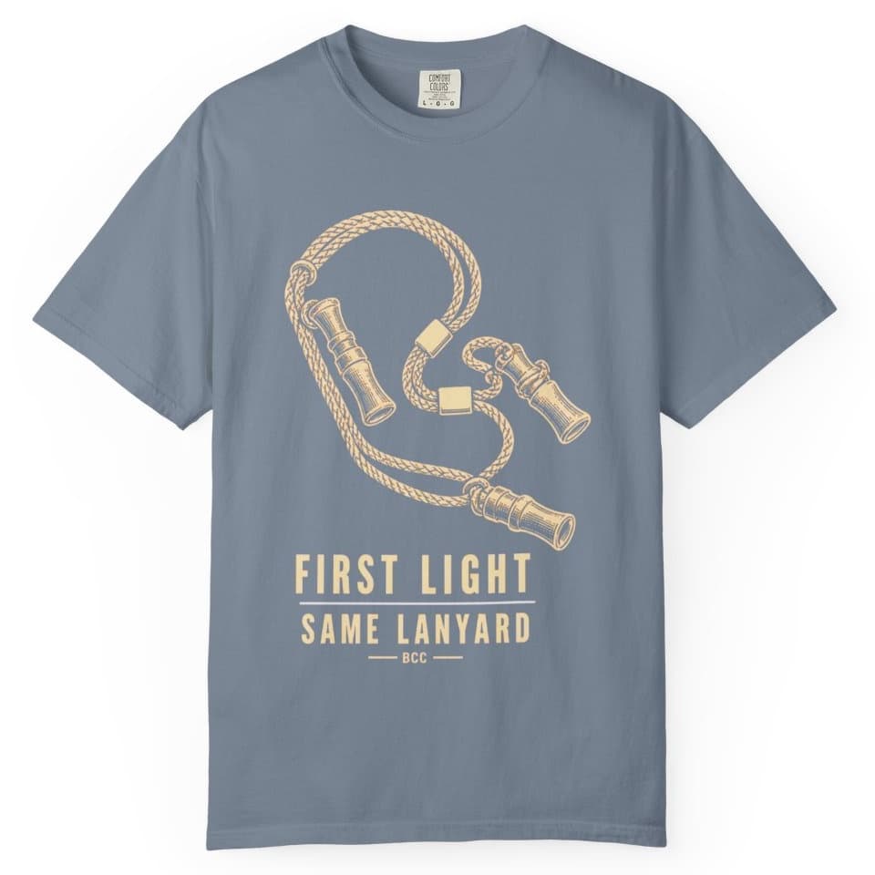 First Light Same Lanyard Duck Hunting Shirt t-shirt in Midnight, photo 8