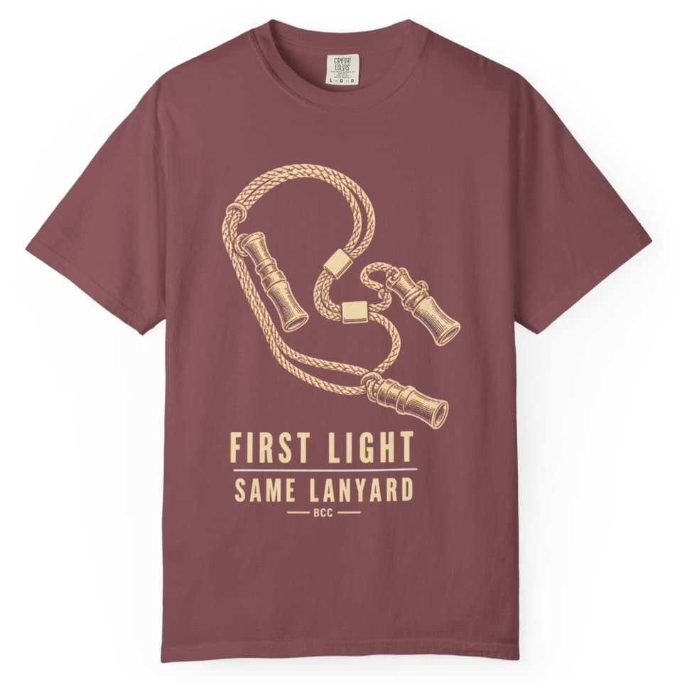 First Light Same Lanyard Duck Hunting Shirt t-shirt in Midnight, photo 9