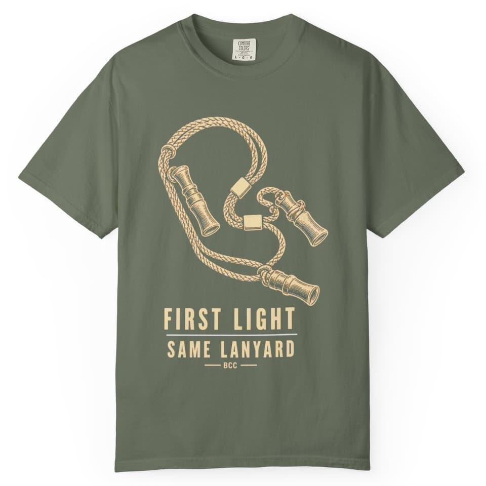 First Light Same Lanyard Duck Hunting Shirt t-shirt in Midnight, photo 5