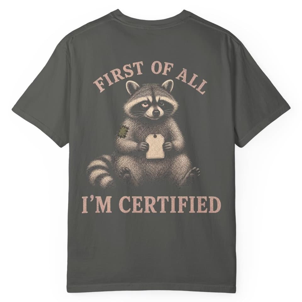 Certified First t-shirt in Black, photo 7