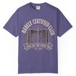 First Try Trial Balance Club t-shirt in Grape, thumbnail 1