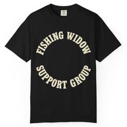 Fishing Widow Support Group t-shirt in Espresso, thumbnail 2