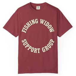 Fishing Widow Support Group t-shirt in Espresso, thumbnail 6
