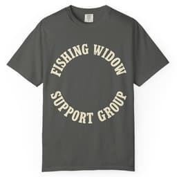 Fishing Widow Support Group t-shirt in Espresso, thumbnail 4