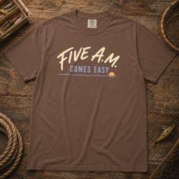 Five A.M. Comes Easy t-shirt in Midnight, thumbnail 3